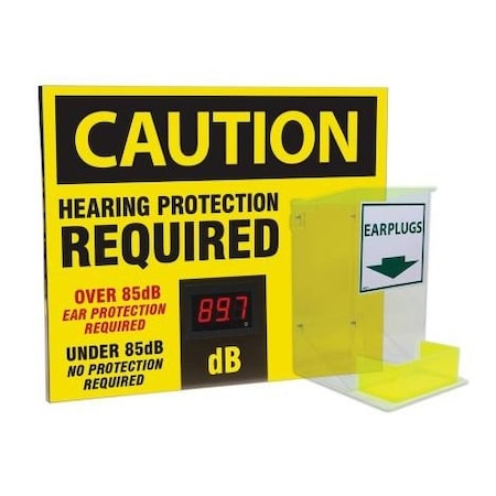 Accuform OSHA CAUTION DECIBEL METER SIGN WITH SCS607 SCS607